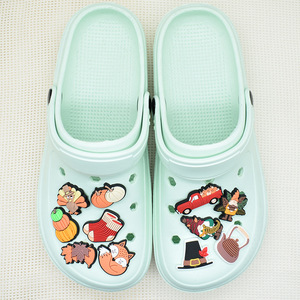 Venta en línea, dijes de zapatos de viaje de verano para zapatillas de deporte, zapatos de calabaza suaves de PVC, hebilla, zuecos de Acción de Gracias, accesorios de decoración - Product Image 3