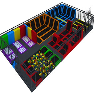Parc de trampoline à grande échelle intérieur adulte Internet célébrité musique collante trampoline fabricant d'équipement d'intérieur pour enfants - Product Image 6