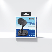 Boîte en carton pliable personnalisée avec poignée, impression UV sélective et logo en feuille d'or pour emballage de support de téléphone, écouteurs et chargeurs