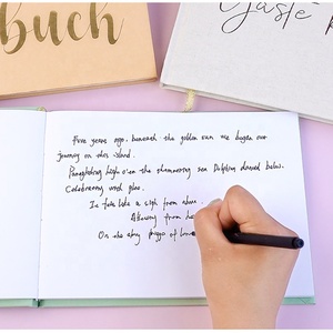 <span class=keywords><strong>Libro</strong></span> degli Ospiti per Ricevimento di Nozze, Festa di Compleanno o Eventi con Pagine Bianche per Firme - Product Image 2