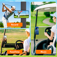 Nouveau support magnétique double face pour téléphone 2026, aimant puissant N52, rotation à 360° °   Support rotatif pliable pour chariots de golf et surfaces métalliques de salle de sport