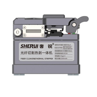SIXIANTO CS21 2-in-1 Fiber Optic Cleaver with Thermal Stripper, Rechargeable High Precision Fiber Cutter With Fixtures