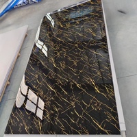 Panel de Pared de PVC Impermeable de Alto Brillo de 1220x2440, Paneles UV para Decoración de Paredes Interiores de Baños, Panel de Pared Moderno 3D