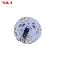 Carte de circuit imprimé PCBA LED YSJ-462 avec télécommande, commutation de bouton de gradation en continu à trois couleurs