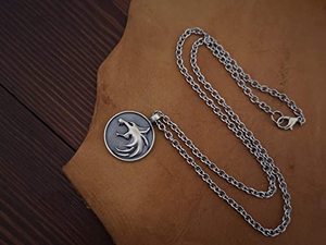 Vòng Cổ Mặt Dây Chuyền Huy Chương Trường <span class=keywords><strong>Witcher</strong></span> Geralt Của Rivia <span class=keywords><strong>Wolf</strong></span> - Product Image 6