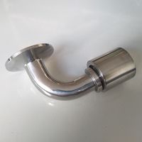 Installation rapide 304 acier inoxydable 90 degrés fixation rapide coude pince tuyau hydraulique tube CT Joint