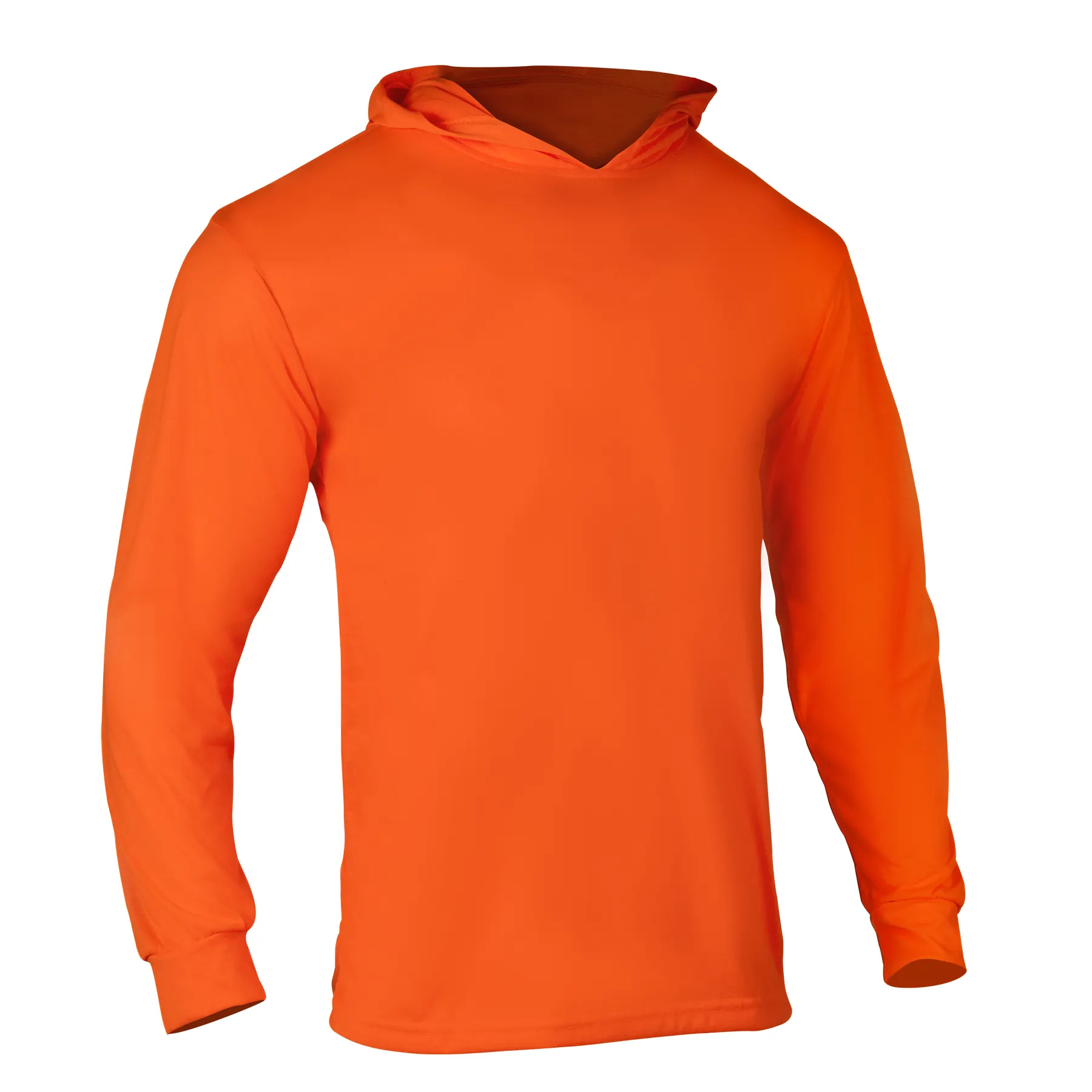 Ansi turuncu floresan Sweatshirt erkekler emniyet gömleği inşaat uzun kollu gömlek