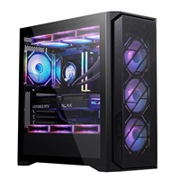 Boîtier PC AOJIE 220A02 en gros OEM, châssis de tour moyen pour ordinateur de bureau, avec flux d'air en maille, compatible ATX, MATX, ITX