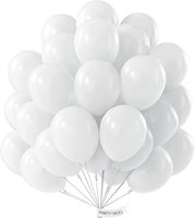 Ballons ronds en latex perlé, 10/20/30 pièces, 10/12 pouces, blanc, rose, bleu, pour décoration de mariage, fête d'anniversaire, baby shower