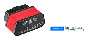 Escáner de diagnóstico <span class=keywords><strong>Konnwei</strong></span> KW903 Bluetooth 5,0 ELM327 <span class=keywords><strong>Obd2</strong></span> Elm 327 V1.5 <span class=keywords><strong>Obd2</strong></span> para coche universal - Product Image 4