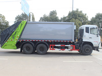 Camion à ordures compacteur Dongfeng Tianjin à double essieu arrière de 18 à 20 mètres cubes