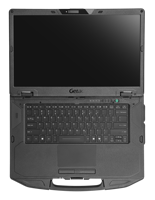 Ordinateur portable robuste Getac S510 compatible IA, dernière génération Intel Core i7 et technologie Intel AI Boost, clavier anglais, prise UE