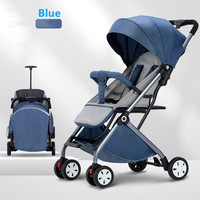 Vente flash - Poussette bébé multifonctionnelle pliable avec cadre en acier inoxydable à 5 points de sécurité, roues en EVA, pour bébés de 3 à 24 mois, 3 ans