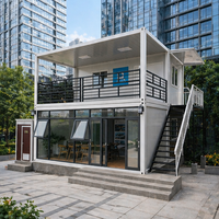 Expédition immédiate : Maison conteneur modulaire préfabriquée écologique à double étage de 40 pieds, design contemporain en kit pour usage villa