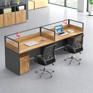 Vendita diretta in fabbrica 2.4m in legno stile moderno semplice tavolo da ufficio Coworking moderna scrivania da ufficio per il personale - Product Image 5