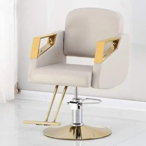Fauteuil de Barbier Professionnel en Similicuir, Réglable en Hauteur avec Pompe Hydraulique et Base Ronde, Design Contemporain - Product Image 4