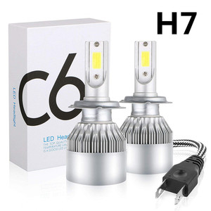 Phares LED automobiles transfrontaliers C6, phares avant H4, phares 9005, 9006, H11, H7 - Product Image 2