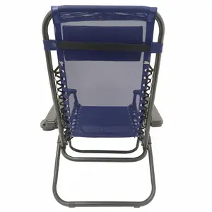 Outdoor Patio Recliner Chair Swimming Pool Beach Relaxing Folding 0 Gravity Chair With Cup Holder