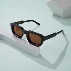 2026 New Arrival <b>Small</b> Square PolarizedAcetate <b>Sunglasses</b> Thick <b>Frame</b> Shades Retro Luxury UV400 - Product Image 5