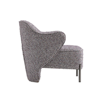Ensemble fauteuil et ottoman au design moderne et élégant, avec fonction rafraîchissante, confort élégant, rembourrage moelleux, pour salon, maison, appartement