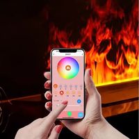 Cheminée à atomisation 3D avec puce ST importée, simulant des flammes, humidifiant et décorative