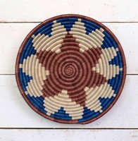 Conception de panier en rotin, artisanat du Vietnam, décoration murale en forme ronde, livraison rapide, 10 pièces