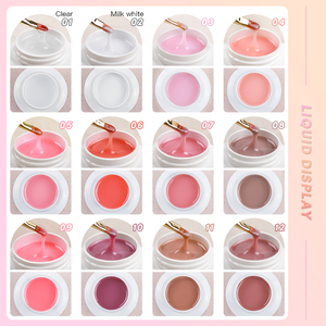 Nhãn Hiệu Riêng Nail Nguồn Cung Cấp Thạch Mở Rộng Gel Biểu Tượng Tùy Chỉnh 15Ml 0.5Oz Điêu Khắc Móng Tay Cứng Gel Nail Builder - Product Image 5