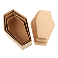 ZL Halloween Logo personnalisé Mini gothique bonbons cils jouets emballage de cils boîte-cadeau en carton biodégradable cercueil avec couvercle