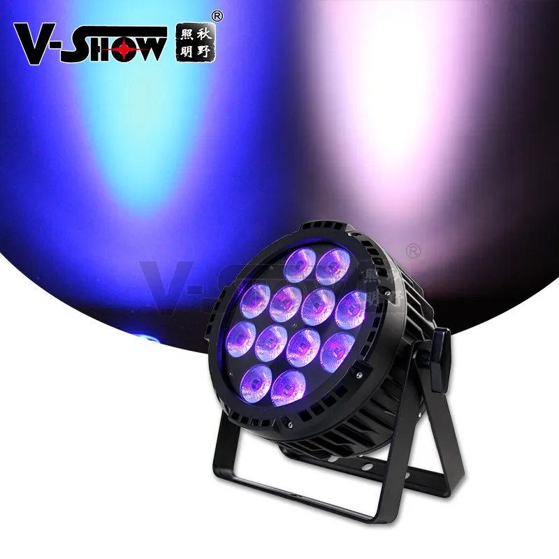 Al aire libre lámpara led par IP65 impermeable latas led par DJ luces con 12x18 W RGBAW UV 6in1 leds