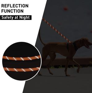 Multipurpose <strong>Long</strong> Reflective <strong>Dog</strong> <strong>Leash</strong> 8m - Heavy Duty Chain <strong>Leash</strong> with Customizable Handle for <strong>Large</strong> &amp; Strong <strong>Dogs</strong> - Product Image 2