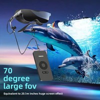 Consoles de jeu 3D à écran géant V60, sans fil, champ de vision de 70 degrés, résolution 1080P, lunettes intelligentes VR/AR tout-en-un