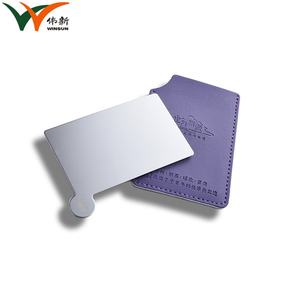 Unbreakable Stainless Steel Small <b>Rectangle</b> Compact Pocket Tiny Wallet <b>Mirror</b> for Purse Handbag - Product Image 2