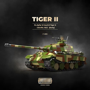 1582pcs quân đội ngụy trang aufblasbarer Panzer 1/28 PZ. kpfw vi Ausf.<span class=keywords><strong>B</strong></span> hổ xe tăng nhự<span class=keywords><strong>a</strong></span> xây dựng khối Mô hình <span class=keywords><strong>b</strong></span>ộ sưu tập đồ chơi người lớn - Product Image 6