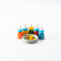Cartoon Fruit Smaak Fancy Snoepjes Kauwen Oem Odm China Speelgoed Shantou Slittles Snoepfles Snoep Tepel Zuigen Speelgoed Snoep