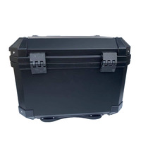 Coffre de moto 55L/65L grande capacité en ABS, boîte à outils, marque Yuehao, garantie 3-12 mois, noir, fabriqué en Chine