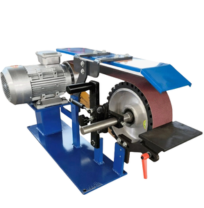 เครื่องขัดสายพานแบบตั้งโต๊ะ สำหรับขัดตัวถัง ขัดเงาแบบไดนามิก ปรับความเร็วได้ สำหรับขัดคราบสแตนเลส - Product Image 5