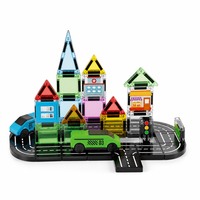Ensemble de blocs de construction sur le thème de la ville pour enfants QS DIY