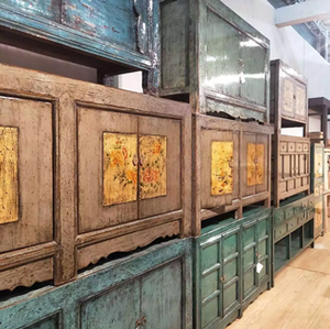 Chinese Asian Antique High Grade <strong>Retro</strong> Furniture Wood Hand Painted <strong>Sideboard</strong> - Product Image 6