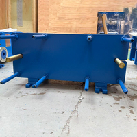 Échangeur de chaleur à plaques industriel en acier 316L, durable et facile d'entretien, pour systèmes de chauffage et de refroidissement urbains, 80-132 GPM