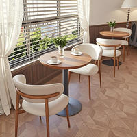 Ensemble de table à manger moderne avec 2 chaises pour restaurant, maison, dîner