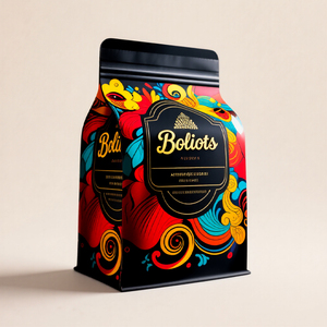 Granos de café personalizados de fondo plano con refuerzo lateral biodegradable, embalaje de 100g, 150g, 250g, 500g, 1kg, bolsas de café con válvula - Product Image 2