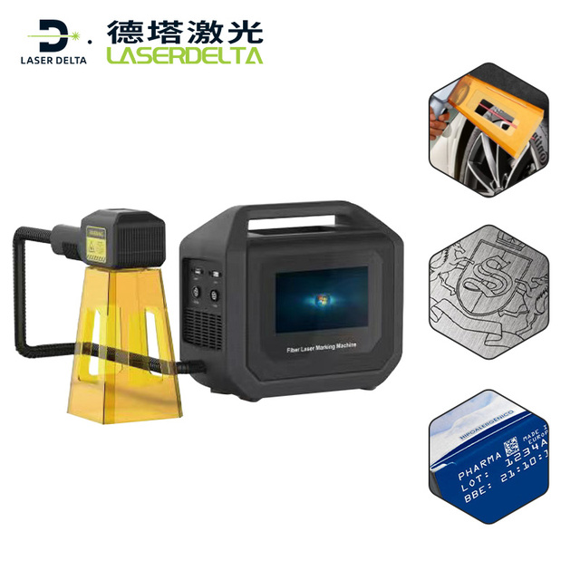 LaserDelta Fiber Handheld Laser with Battery Engraver Machinery Industry Equipment Laser Marking Machine