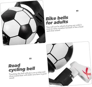 Forma de balón de fútbol colorido y fresco adecuado para todo tipo de manillar de bicicleta campana equipo de bicicleta