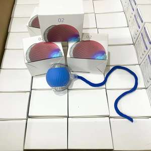 Mainan pelatihan interaktif, Mainan Catnip elektrik untuk bola kucing bergerak sendiri, mainan kucing cerdas bola berguling otomatis - Product Image 5