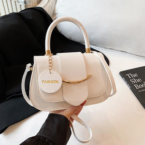 Sac à bandoulière pour femme, mode, noir, en cuir PU et doublure en coton, deux poignées, fermeture magnétique, portable, usage quotidien - Product Image 6