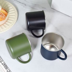 Taza de Agua Personalizada con Logotipo, 400 ml, al por Mayor, de Acero Inoxidable 304, de Una Sola Capa, Portátil, Simple, para Oficina, con Asa - Product Image 4