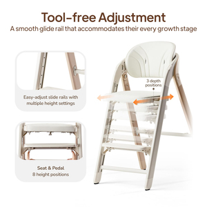 Silla Alta Plegable Portátil para Bebé, Ideal para Comedor, Cocina y Sala de Estar, Plástico de Grado Alimenticio para Alimentación Infantil - Product Image 3