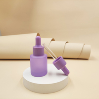 Flacon compte-gouttes givré en gros 5ml 10ml 15ml 20ml 30ml 50ml 100ml Flacon en verre pour huile essentielle cosmétique Sérum