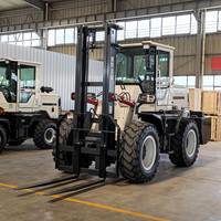 All Terrain Farm Telescopic Forklift with Bucket Construction Lifter Telehandler 3Ton 4Ton 7m Telescopic Handler