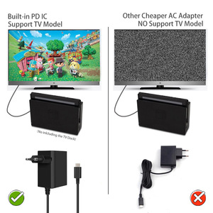 U US Plug adattatore caricabatterie compatibile Nintendo Switch NS Console di gioco da parete casa da viaggio carica 15V 2.6A USB tipo C potenza - Product Image 4